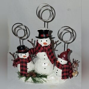 SNOWMAN FAMILY CARDHOLDER